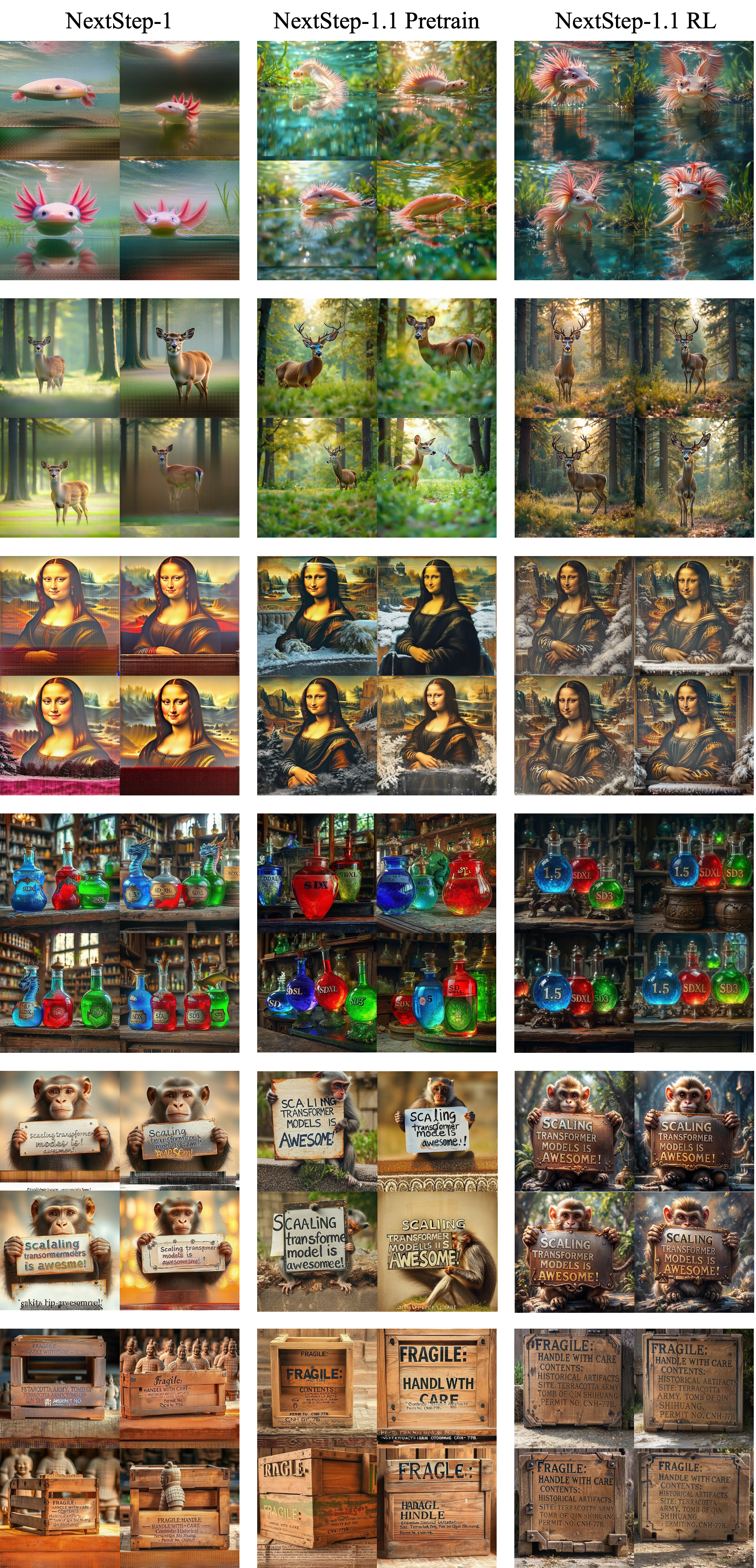 Visualization results across different training stages